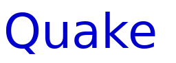 Quake & Shake SuperMax font